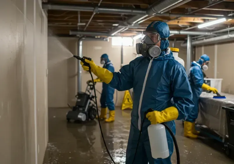 Basement Sanitization and Antimicrobial Treatment process in Kilgore, TX